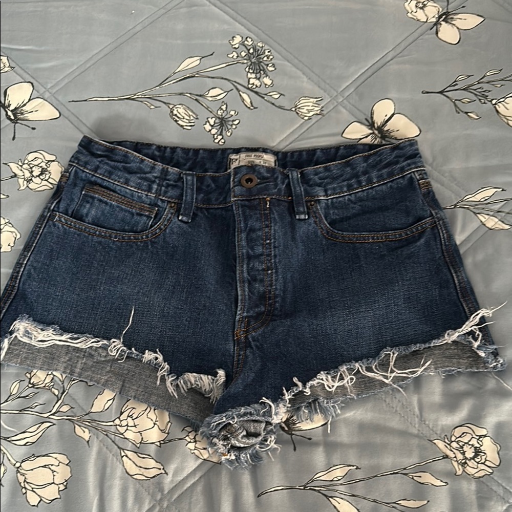 Free People Now or Never Denim Shorts